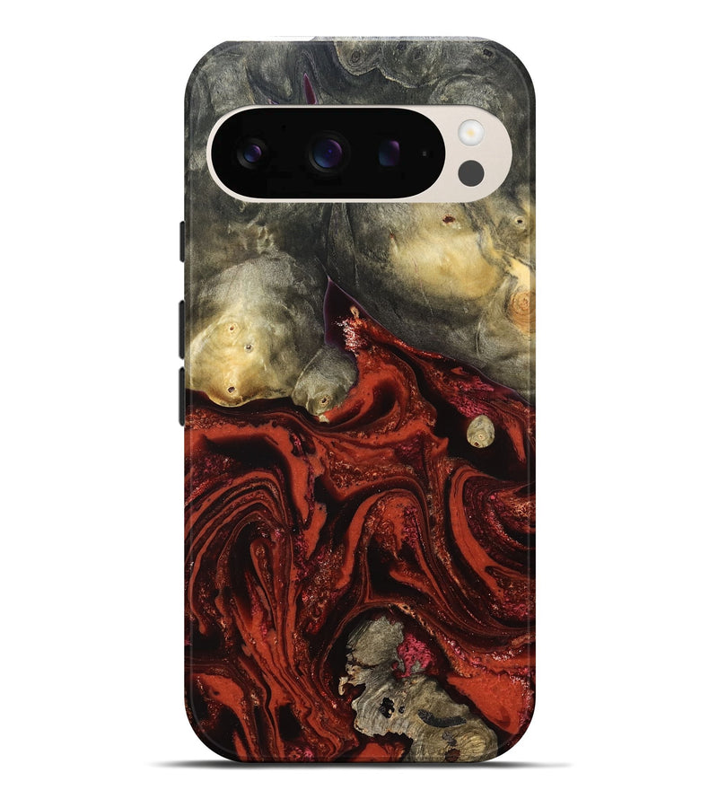 Pixel 10 Pro XL Wood Live Edge Phone Case - Rowland (Red, 822961)