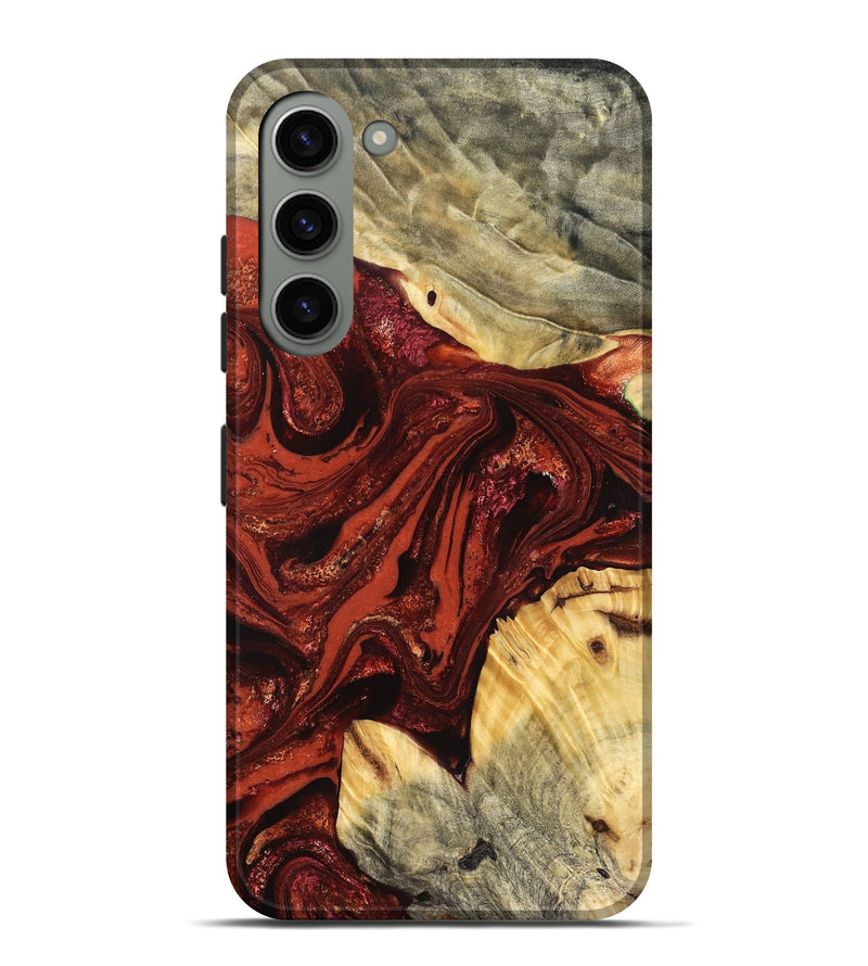 Galaxy S23 Plus Wood Live Edge Phone Case - Pearle (Red, 822964)