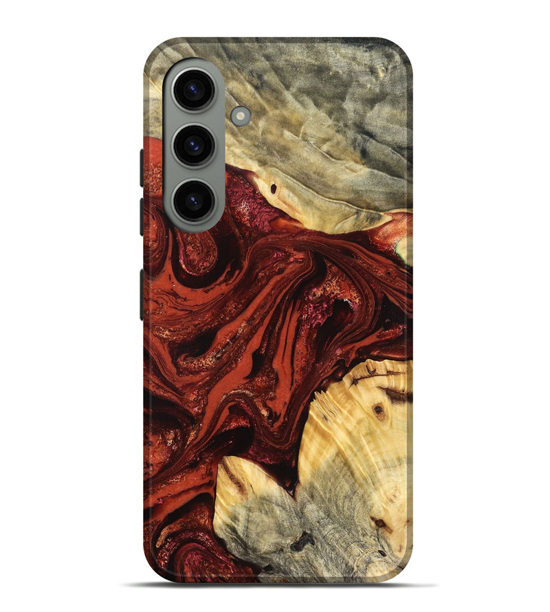 Galaxy S24 Plus Wood Live Edge Phone Case - Pearle (Red, 822964)