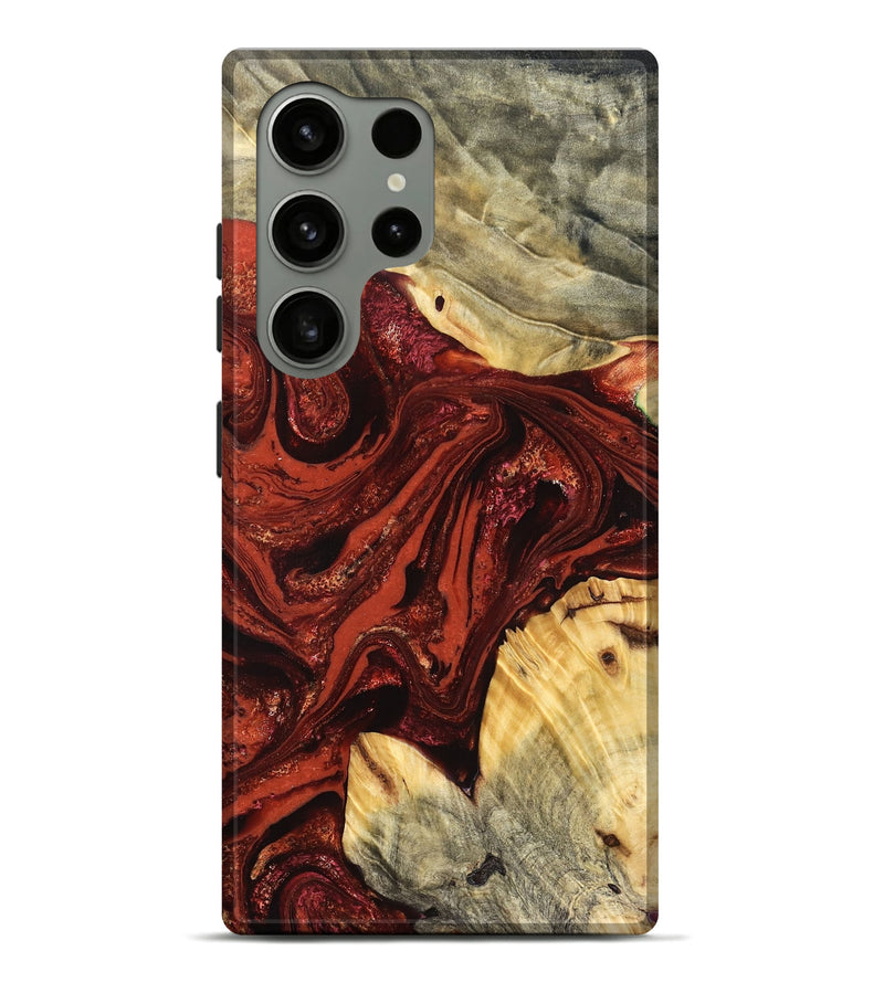 Galaxy S24 Ultra Wood Live Edge Phone Case - Pearle (Red, 822964)