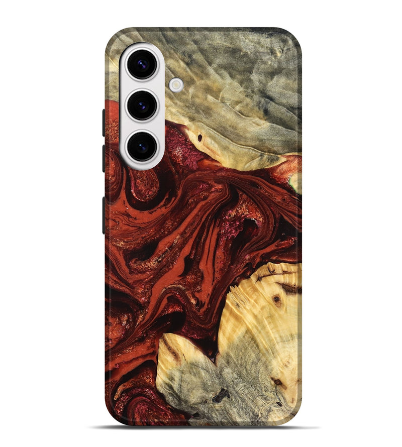 Galaxy S25 Plus Wood Live Edge Phone Case - Pearle (Red, 822964)