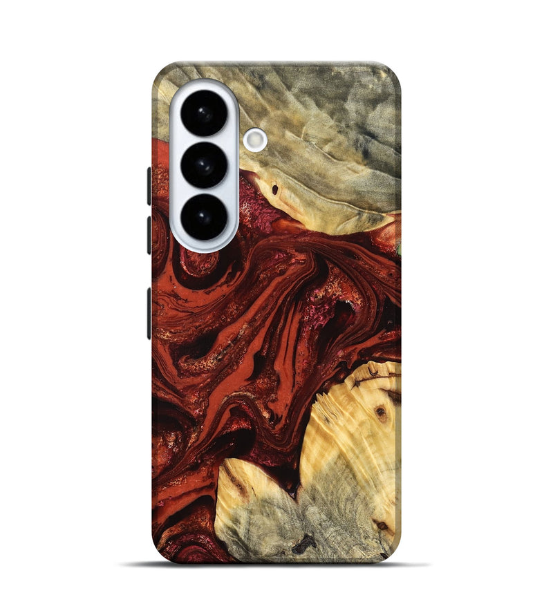 Galaxy S26 Wood Live Edge Phone Case - Pearle (Red, 822964)