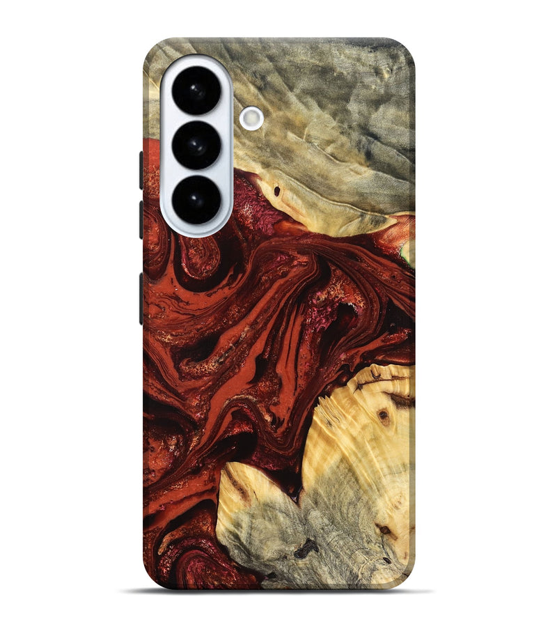 Galaxy S26 Plus Wood Live Edge Phone Case - Pearle (Red, 822964)