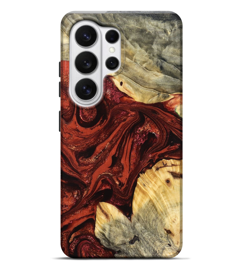 Galaxy S26 Ultra Wood Live Edge Phone Case - Pearle (Red, 822964)