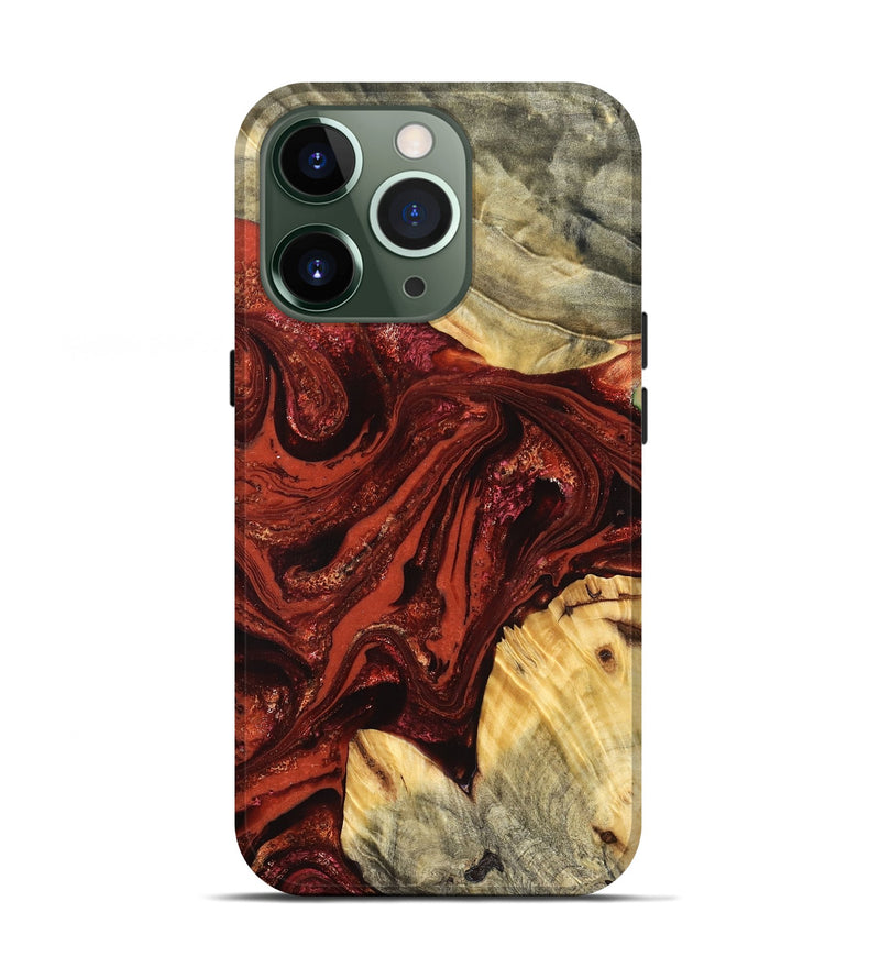 iPhone 13 Pro Wood Live Edge Phone Case - Pearle (Red, 822964)