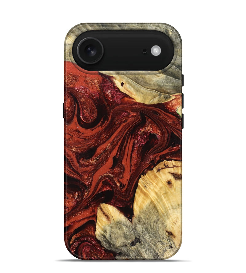 iPhone 17 Air Wood Live Edge Phone Case - Pearle (Red, 822964)
