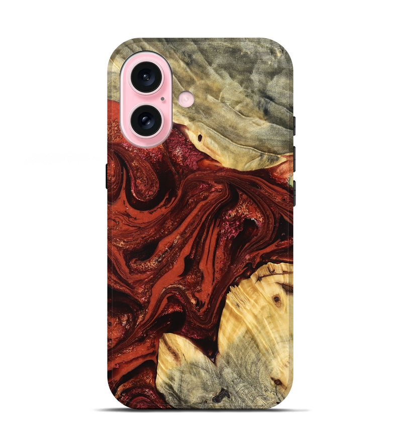 iPhone 17 Wood Live Edge Phone Case - Pearle (Red, 822964)