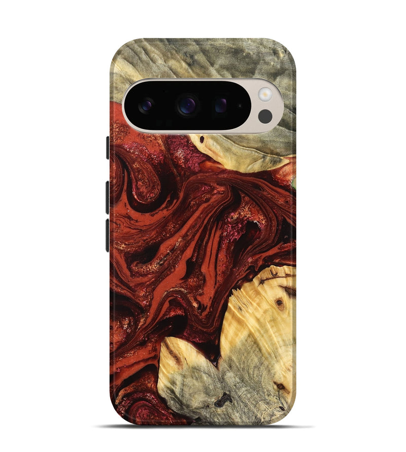 Pixel 10 Pro Wood Live Edge Phone Case - Pearle (Red, 822964)