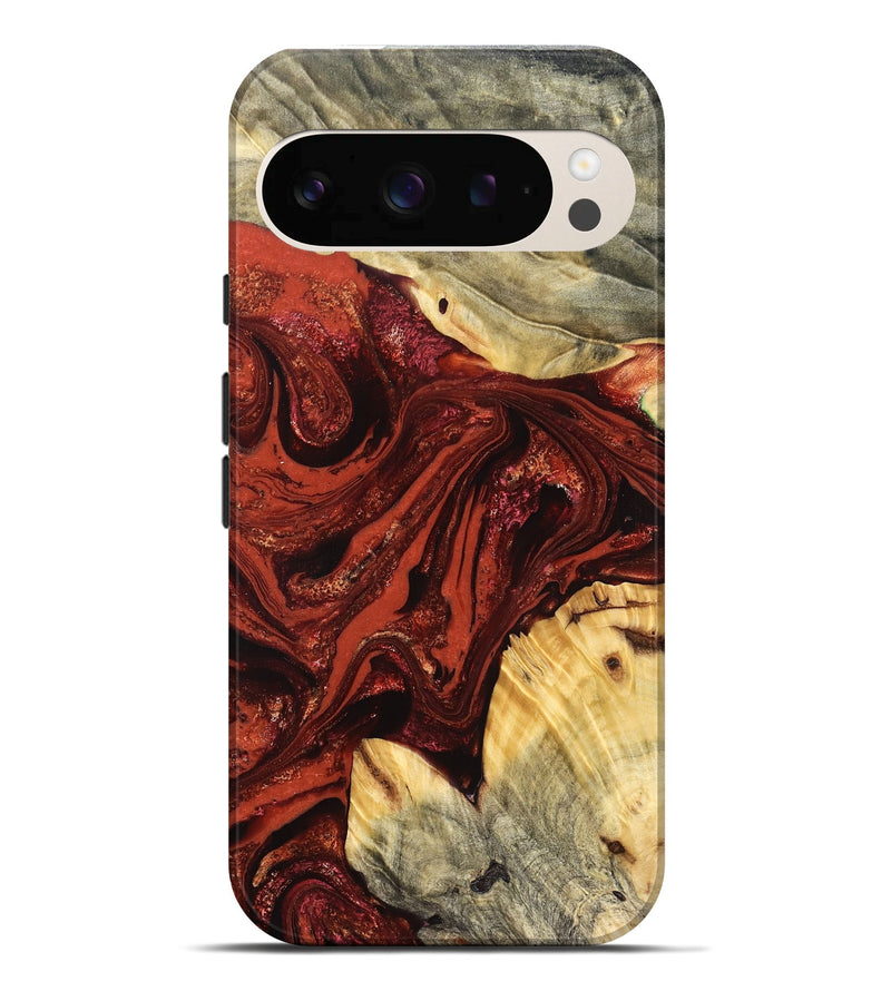 Pixel 10 Pro XL Wood Live Edge Phone Case - Pearle (Red, 822964)