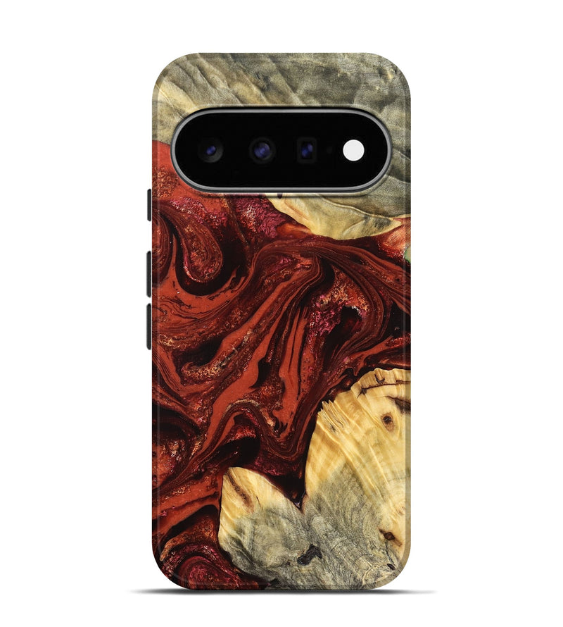 Pixel 11 Pro Wood Live Edge Phone Case - Pearle (Red, 822964)