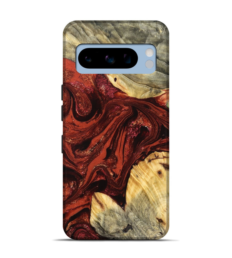 Pixel 8 Pro Wood Live Edge Phone Case - Pearle (Red, 822964)