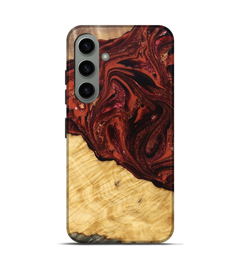 Galaxy S24 Wood Live Edge Phone Case - Arvilla (Red, 822965)