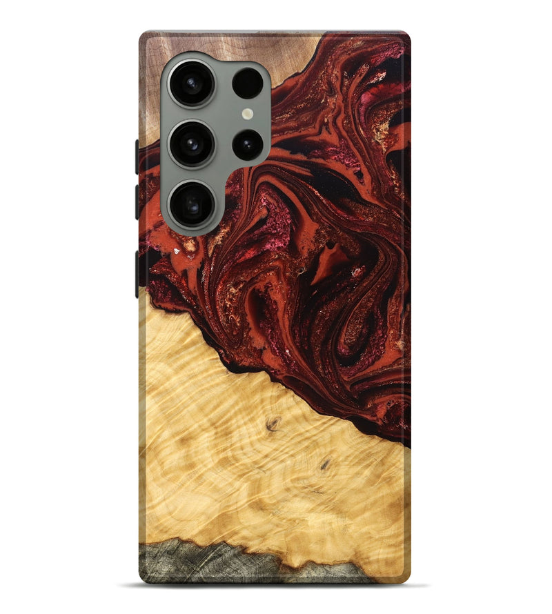 Galaxy S24 Ultra Wood Live Edge Phone Case - Arvilla (Red, 822965)