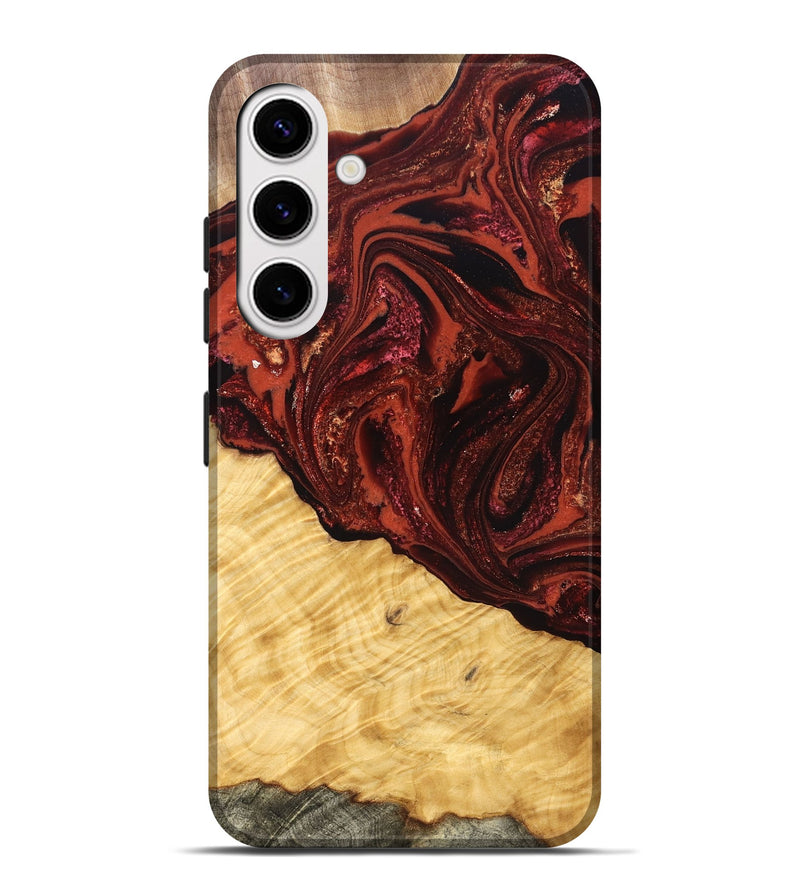 Galaxy S25 Plus Wood Live Edge Phone Case - Arvilla (Red, 822965)