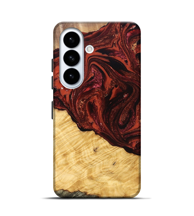 Galaxy S26 Wood Live Edge Phone Case - Arvilla (Red, 822965)