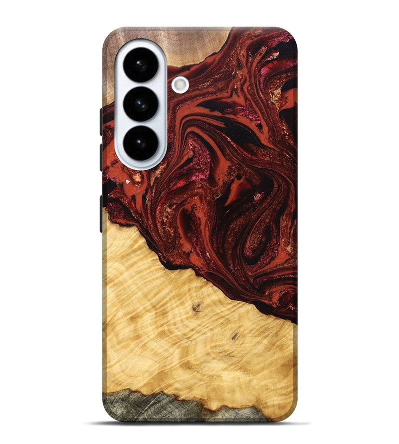 Galaxy S26 Plus Wood Live Edge Phone Case - Arvilla (Red, 822965)