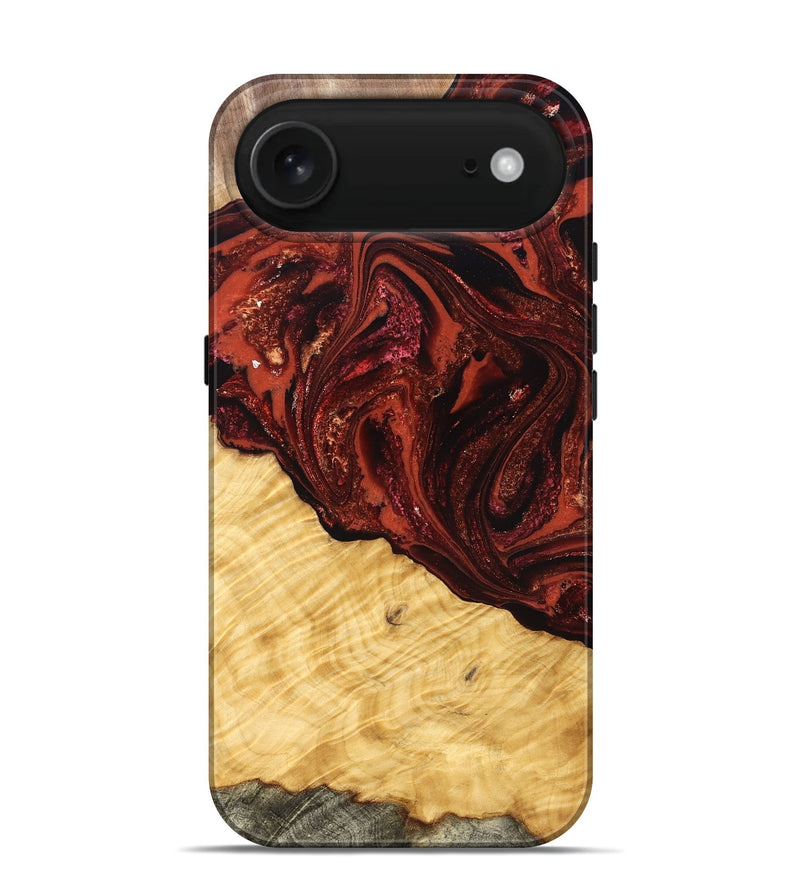 iPhone 17 Air Wood Live Edge Phone Case - Arvilla (Red, 822965)