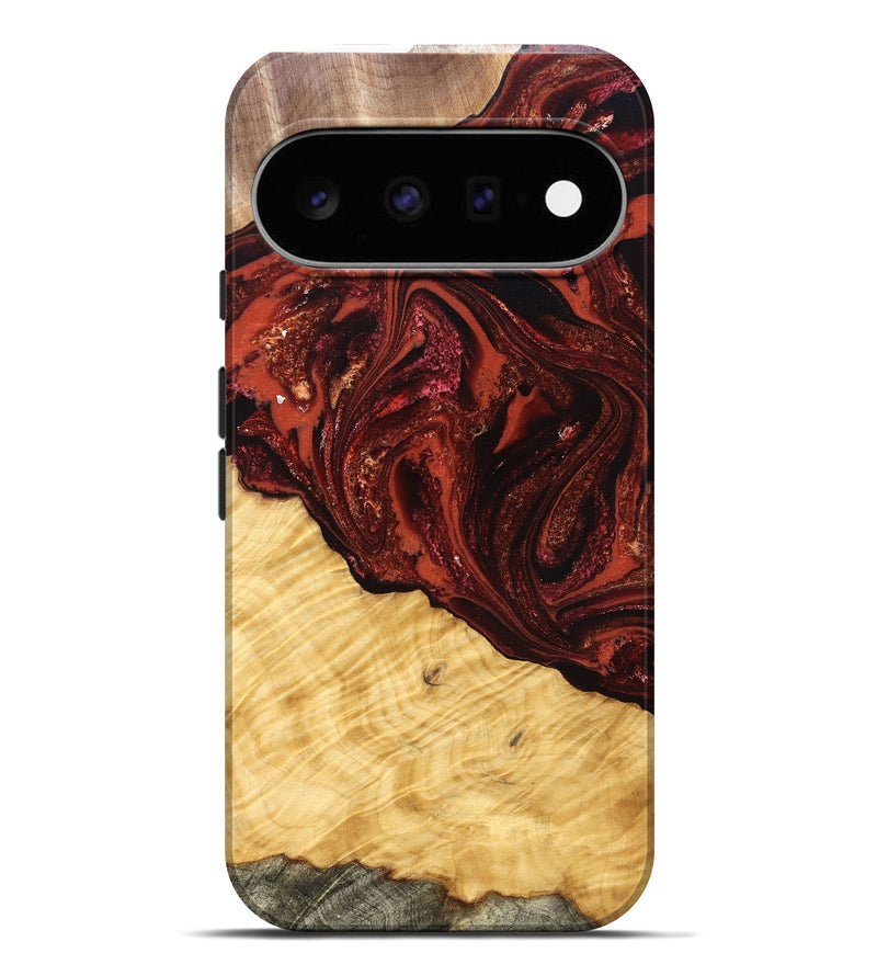 Pixel 11 Pro XL Wood Live Edge Phone Case - Arvilla (Red, 822965)