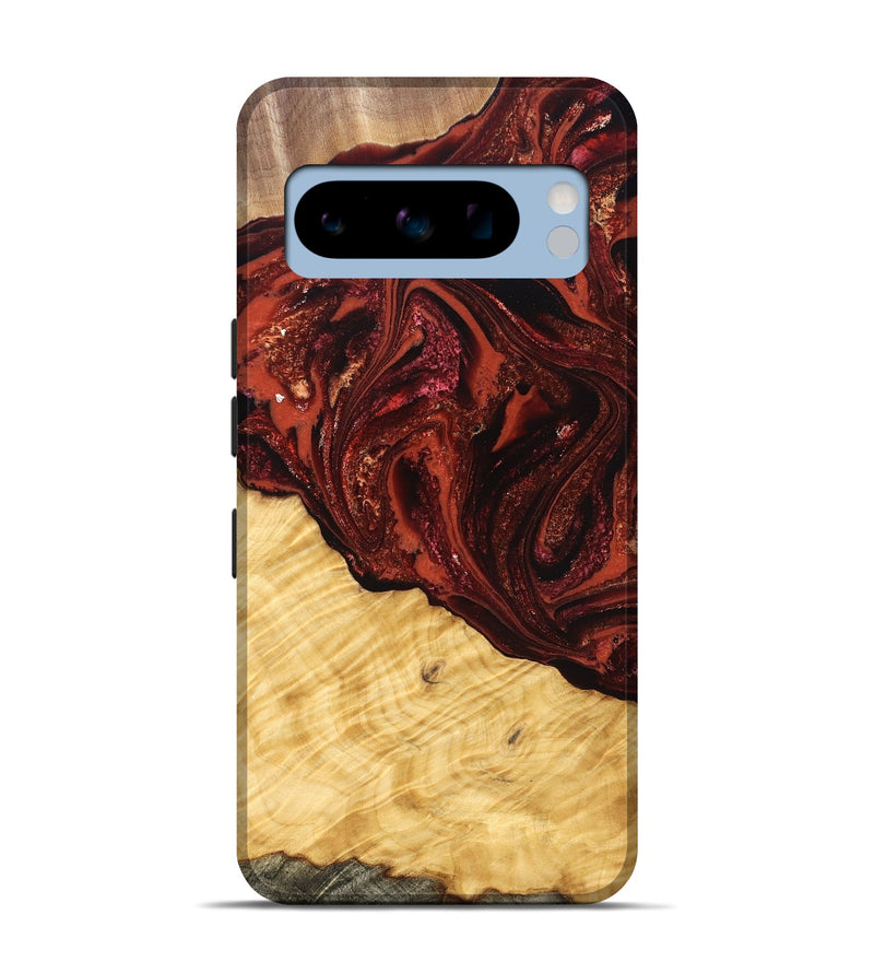 Pixel 8 Pro Wood Live Edge Phone Case - Arvilla (Red, 822965)