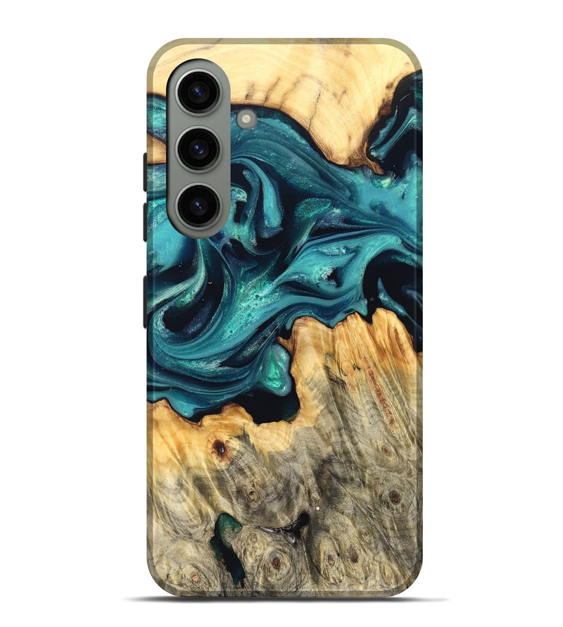 Galaxy S24 Plus Wood Live Edge Phone Case - Faith (Green, 822967)