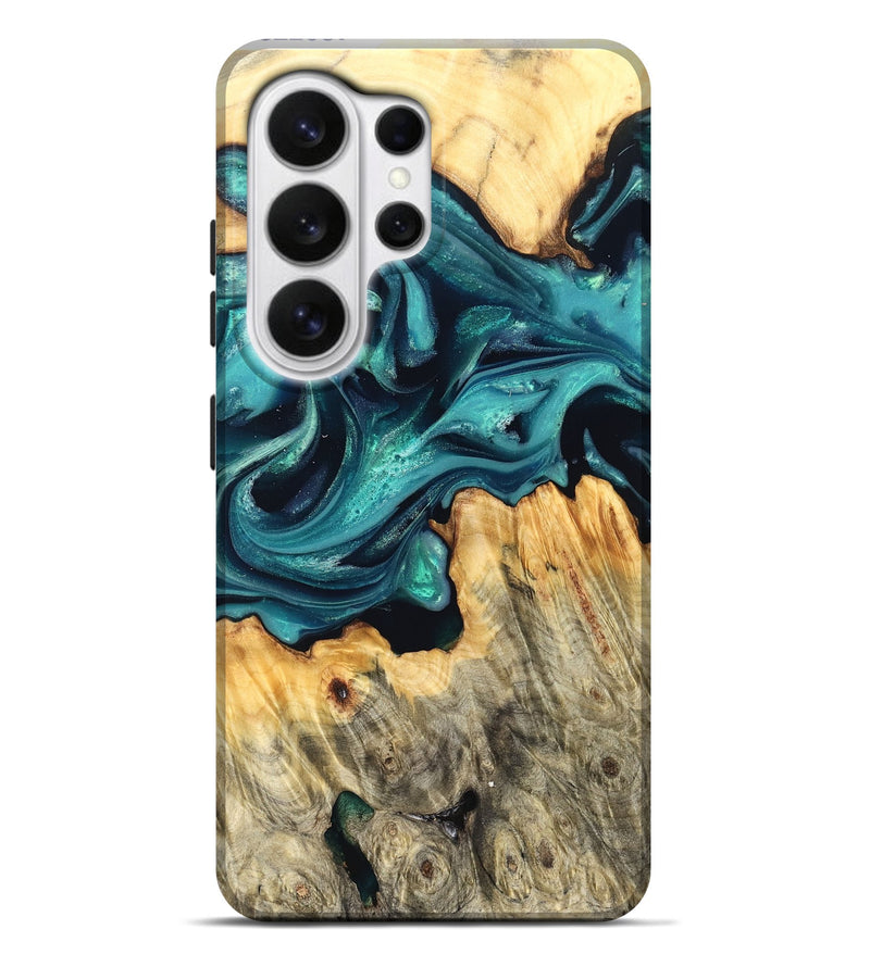 Galaxy S26 Ultra Wood Live Edge Phone Case - Faith (Green, 822967)