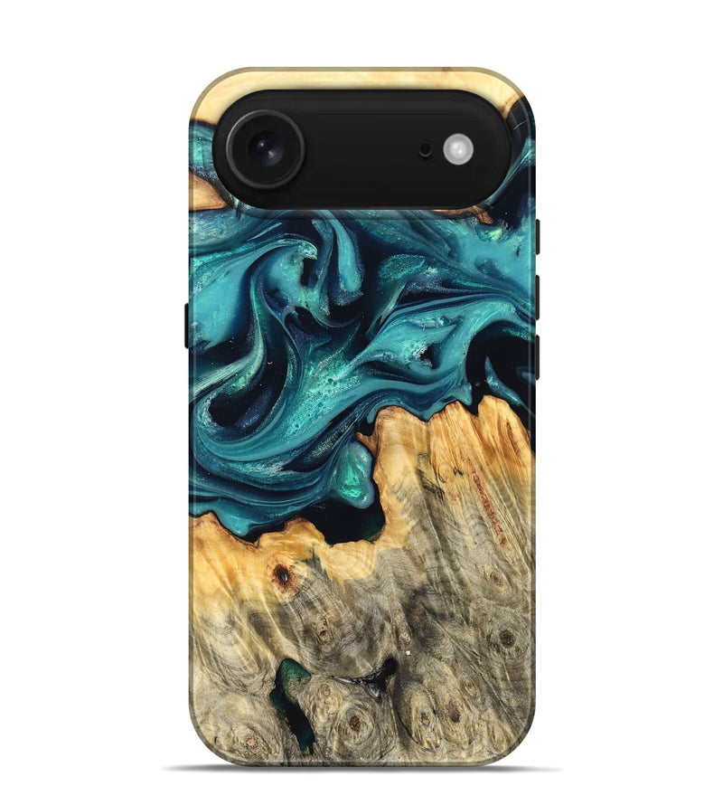 iPhone 17 Air Wood Live Edge Phone Case - Faith (Green, 822967)