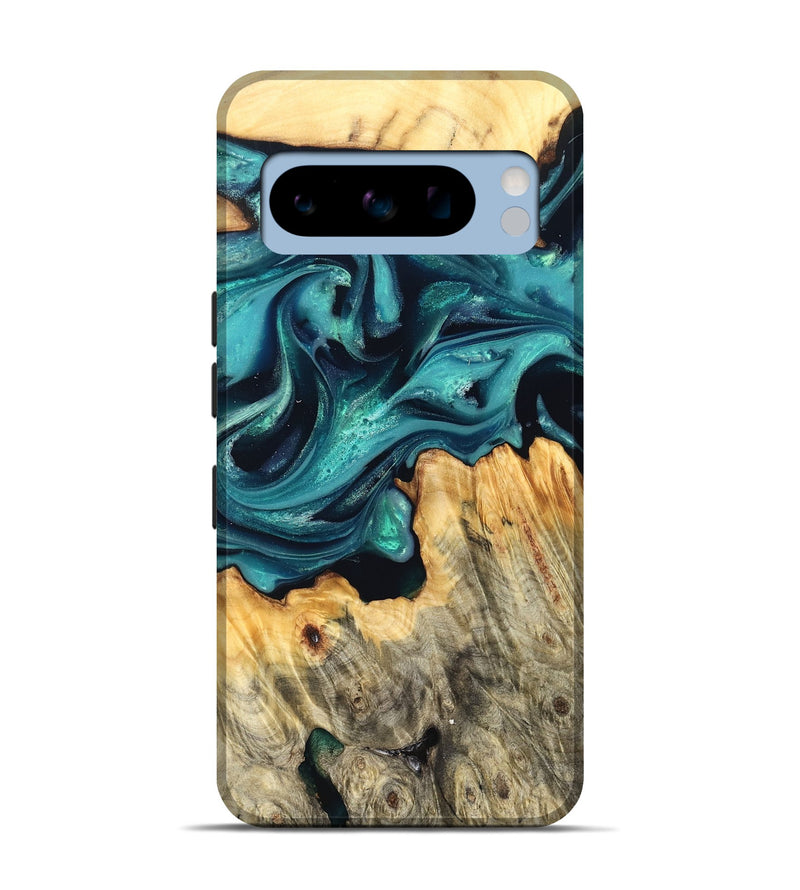 Pixel 8 Pro Wood Live Edge Phone Case - Faith (Green, 822967)