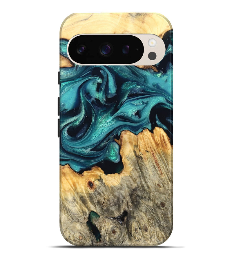 Pixel 9 Pro XL Wood Live Edge Phone Case - Faith (Green, 822967)