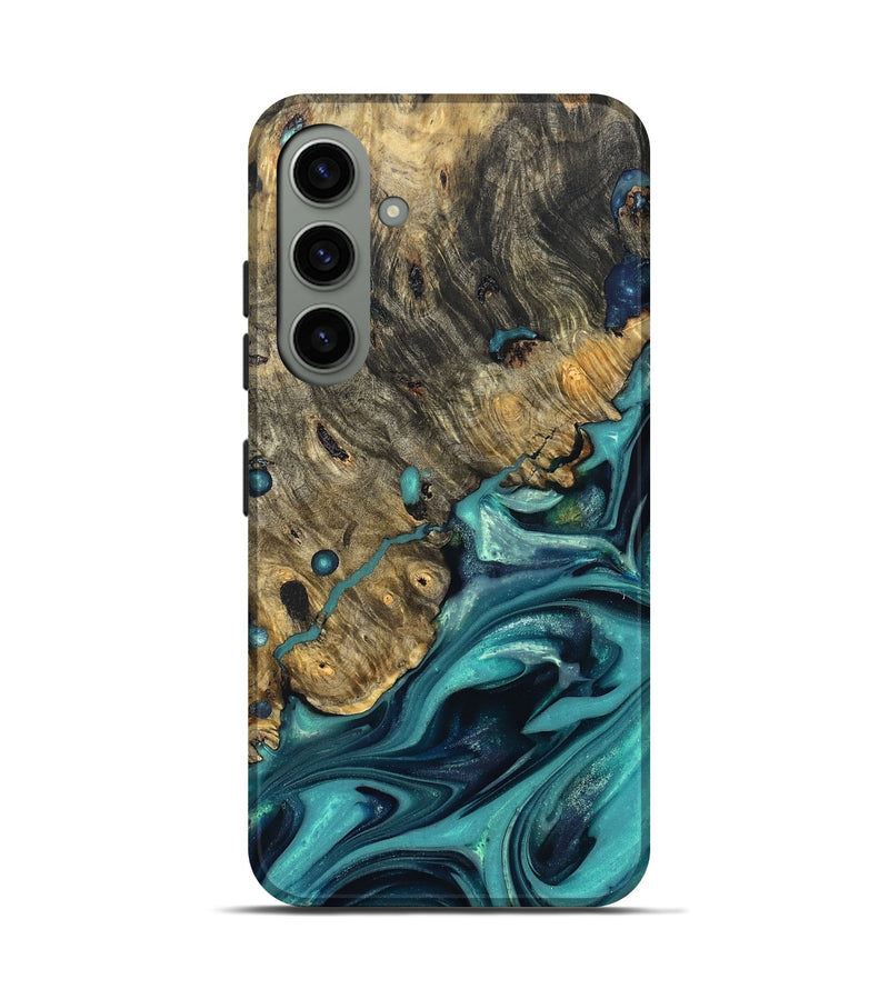 Galaxy S24 Wood Live Edge Phone Case - Deidre (Green, 822968)