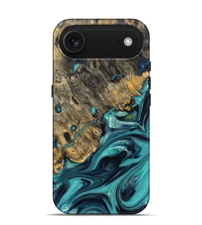 iPhone 17 Air Wood Live Edge Phone Case - Deidre (Green, 822968)