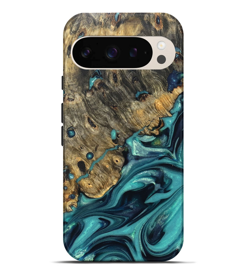 Pixel 10 Pro XL Wood Live Edge Phone Case - Deidre (Green, 822968)