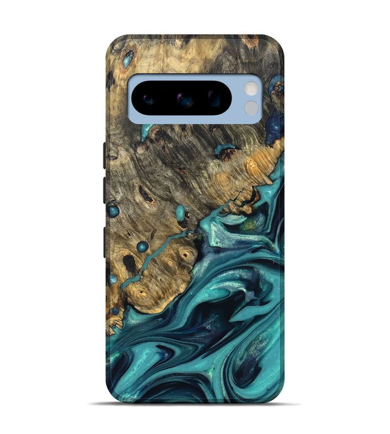 Pixel 8 Pro Wood Live Edge Phone Case - Deidre (Green, 822968)