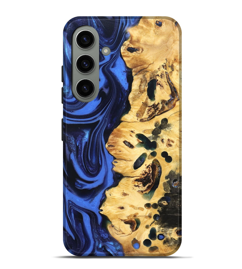 Galaxy S24 Plus Wood Live Edge Phone Case - Aniyah (Blue, 822969)