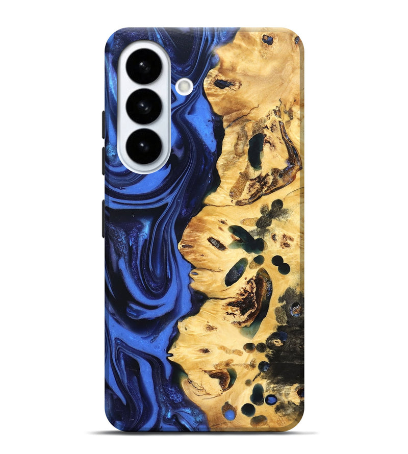 Galaxy S26 Plus Wood Live Edge Phone Case - Aniyah (Blue, 822969)