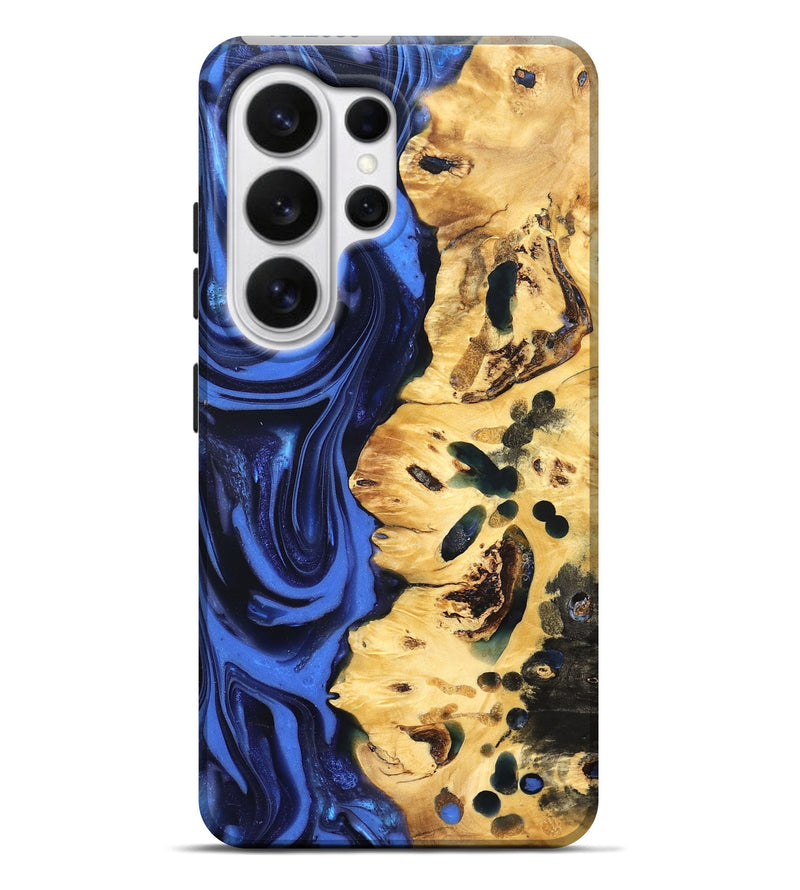 Galaxy S26 Ultra Wood Live Edge Phone Case - Aniyah (Blue, 822969)