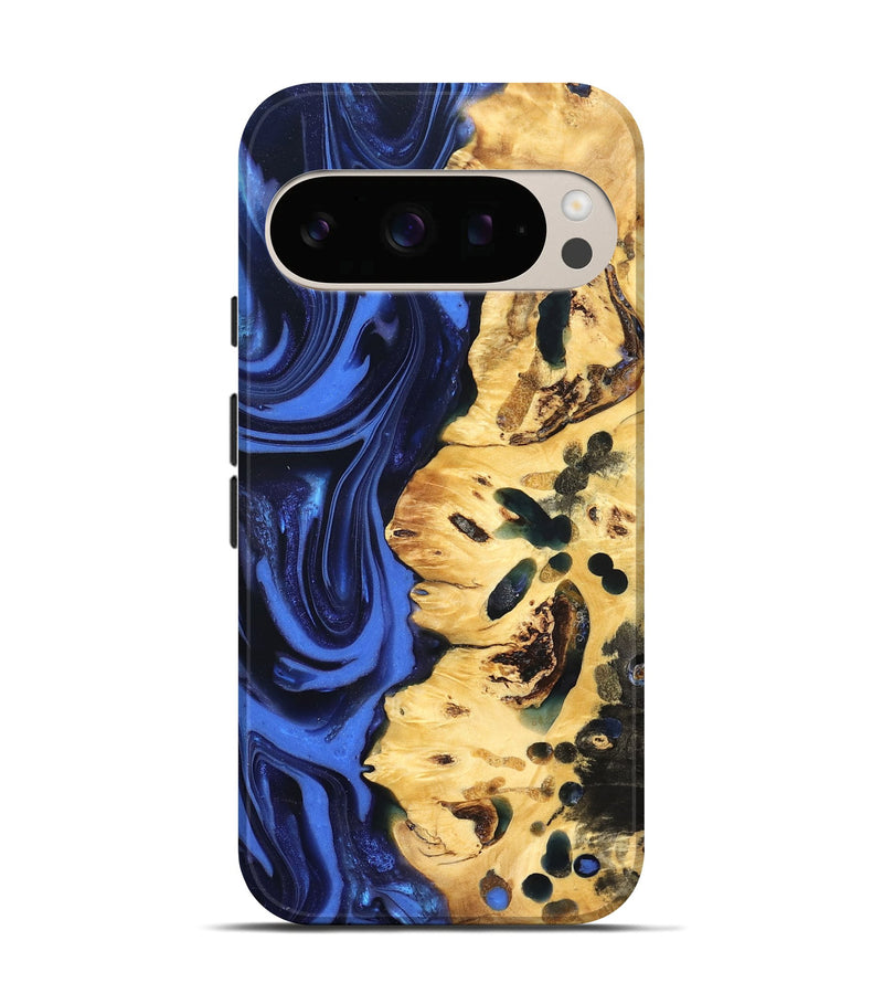 Pixel 10 Wood Live Edge Phone Case - Aniyah (Blue, 822969)