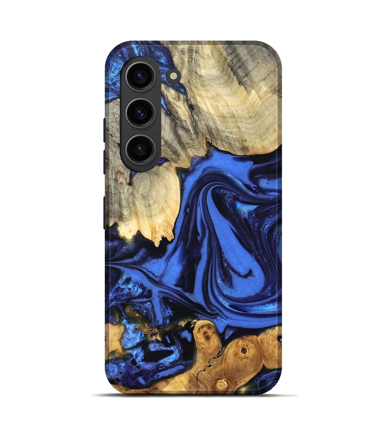 Galaxy S23 Wood Live Edge Phone Case - Marlin (Blue, 822970)