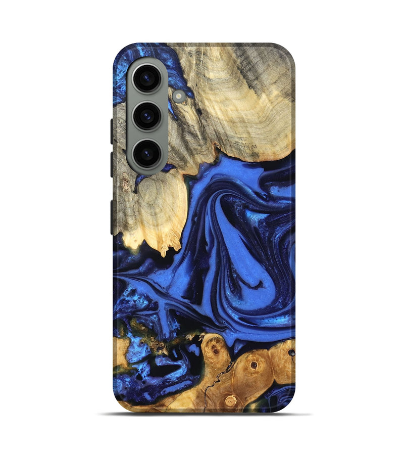 Galaxy S24 Wood Live Edge Phone Case - Marlin (Blue, 822970)