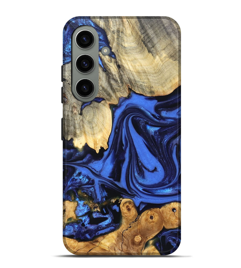 Galaxy S24 Plus Wood Live Edge Phone Case - Marlin (Blue, 822970)