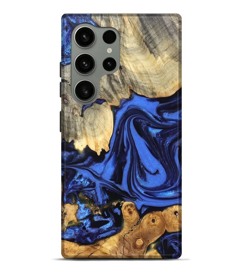 Galaxy S24 Ultra Wood Live Edge Phone Case - Marlin (Blue, 822970)