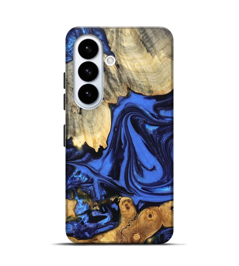 Galaxy S26 Wood Live Edge Phone Case - Marlin (Blue, 822970)