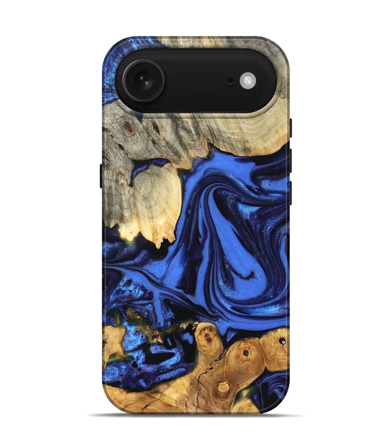 iPhone 17 Air Wood Live Edge Phone Case - Marlin (Blue, 822970)