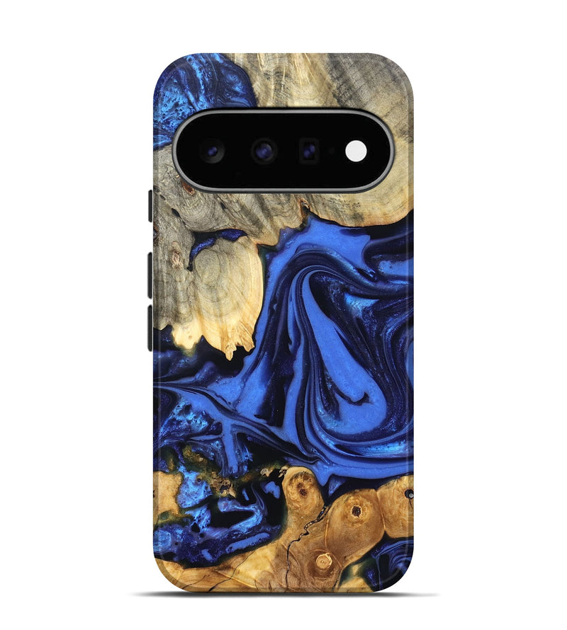 Pixel 11 Wood Live Edge Phone Case - Marlin (Blue, 822970)