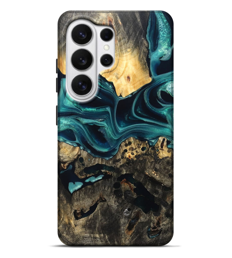 Galaxy S26 Ultra Wood Live Edge Phone Case - Karon (Green, 822972)