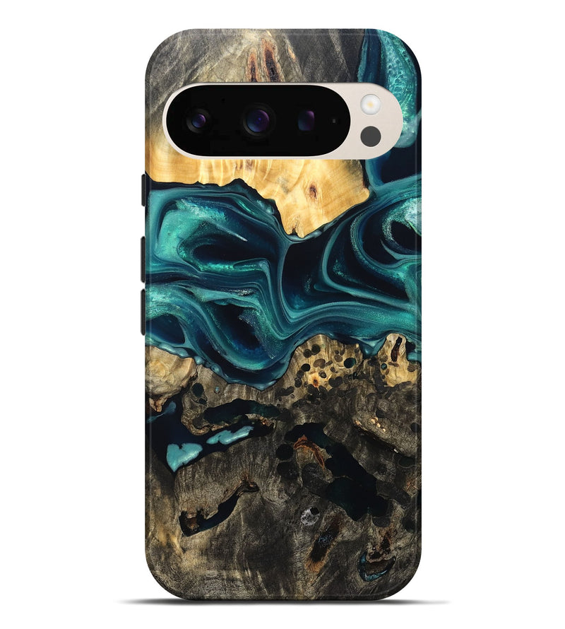 Pixel 10 Pro XL Wood Live Edge Phone Case - Karon (Green, 822972)