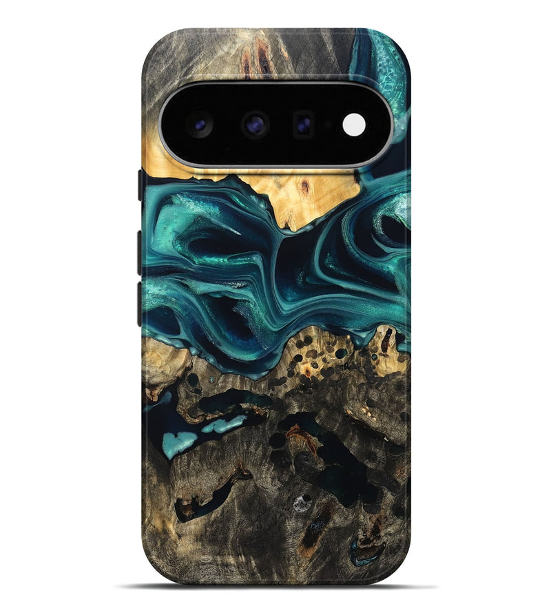 Pixel 11 Pro XL Wood Live Edge Phone Case - Karon (Green, 822972)