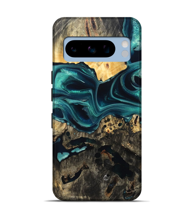 Pixel 8 Pro Wood Live Edge Phone Case - Karon (Green, 822972)