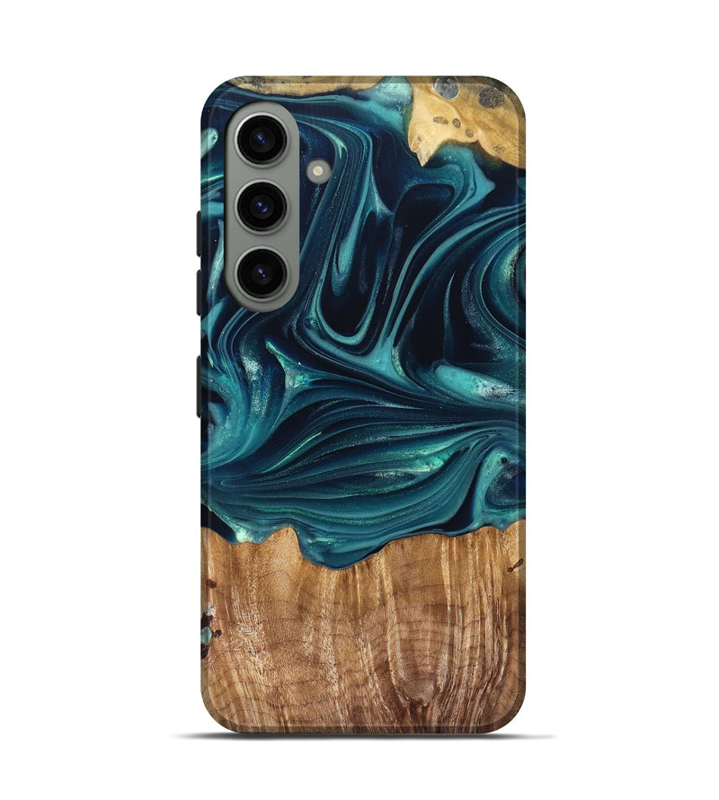 Galaxy S24 Wood Live Edge Phone Case - Tammi (Green, 822973)