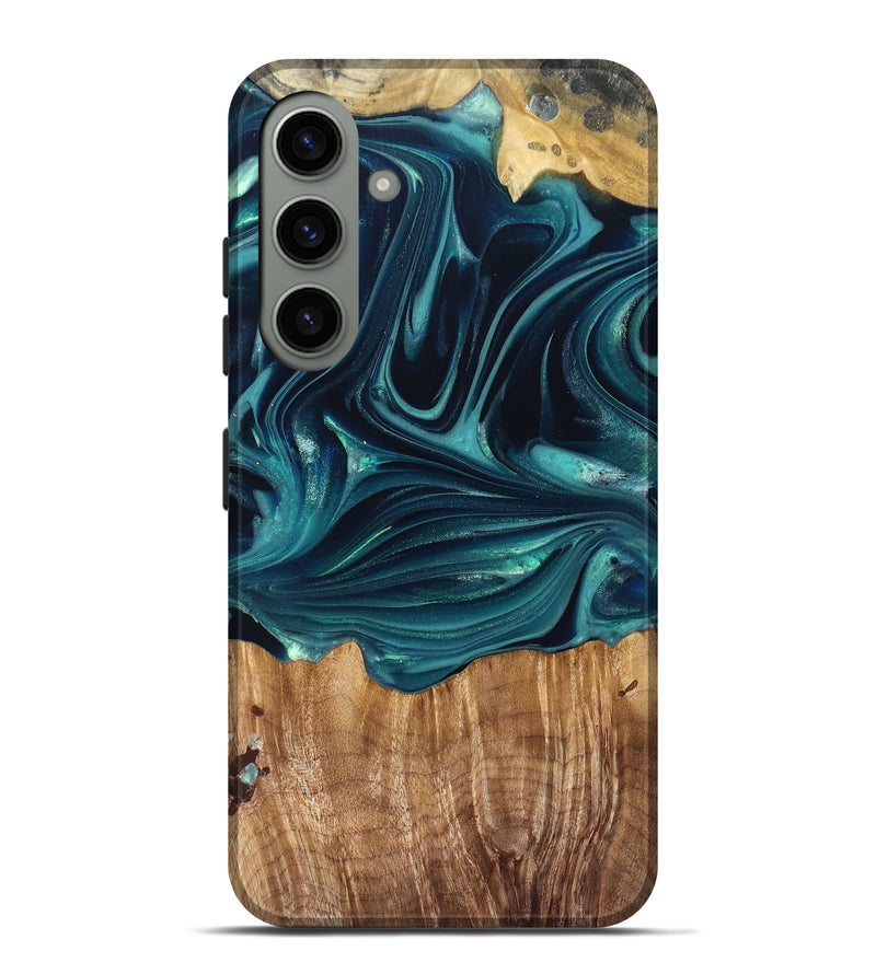 Galaxy S24 Plus Wood Live Edge Phone Case - Tammi (Green, 822973)