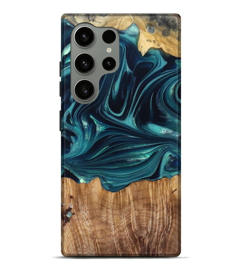 Galaxy S24 Ultra Wood Live Edge Phone Case - Tammi (Green, 822973)
